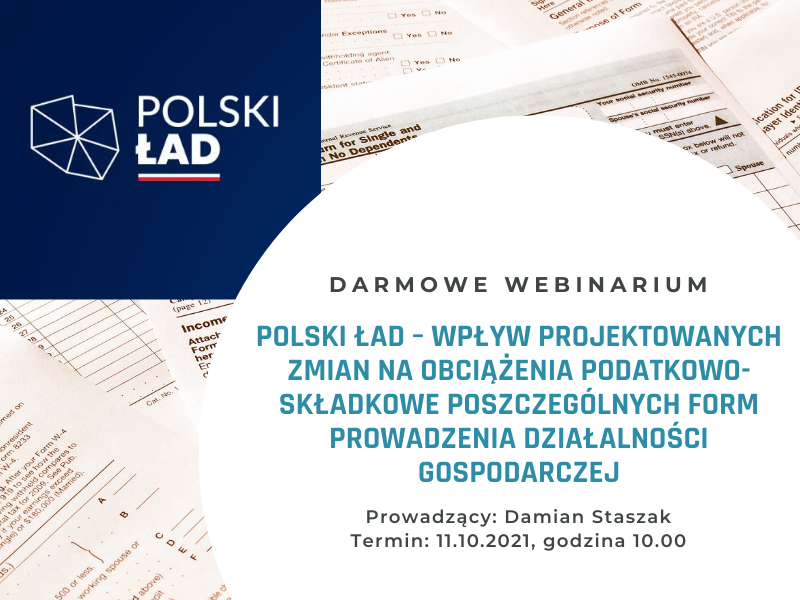 „Polski Ład” a forma prowadzenia działalności [DARMOWE webinarium]