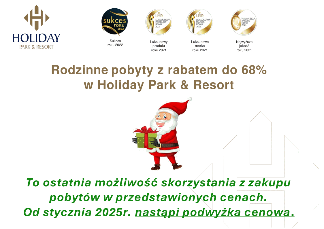 Ostatnia szansa na pobyty wypoczynkowe z rabatem do -68% – Holiday Park & Resort