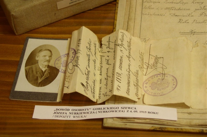 Dowód osobisty gorlickiego szewca z 1915 r.